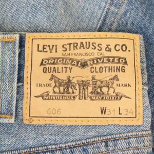 Levi's オレンジタブBIGE 606 フランケンシュタイン 切替デニム デニムパンツ ジーンズ 水色