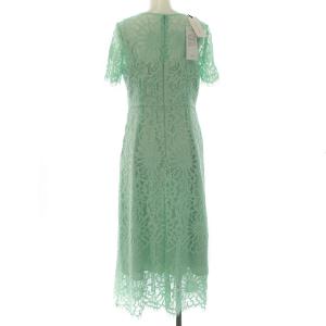 Grace Class 20SS フラワーレースドレスワンピース 36 ミントグリーン