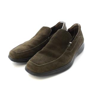 スエードローファー カーキ