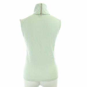 CHANEL P19854V01158 02A タートルネック ノースリーブニット ココマーク カシミヤ 38