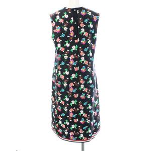 THOM BROWNE ワンピース 花柄 シルク 2 ブラック