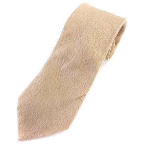 ロゴシルクネクタイ ベージュ