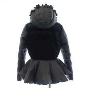 Chesty velour short down coat ダウンコート フラワーモチーフ