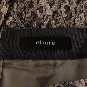 ebure フレアスカート ロング 総レース コットン 36 S ピンク