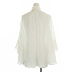 Christophe Lemaire バンドカラーコットンシャツ ブラウス 2 M 白 ホワイト