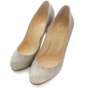 Christian Louboutin FIFI100 GLITTER MINI パンプス 25cm シルバー