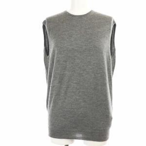 クルーネックノースリーブニットカットソー 1 グレー