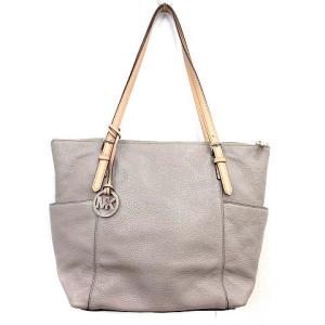 ロゴレザートートバッグ グレー