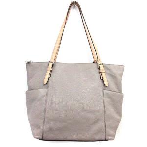 MICHAEL KORS ロゴレザートートバッグ グレー