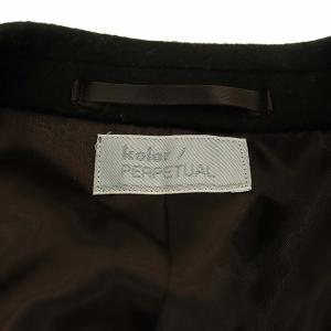 kolor kolor perpetual 13AW チェスターコート ロング ダブルブレスト カシミヤブレンド ウール 1 S 黒 ブラック