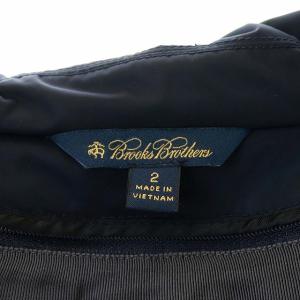 Brooks Brothers ステンカラーコート ロング 中綿ライナー付き 2 M ネイビー