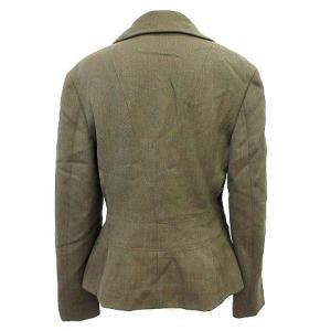 CHANEL 99A テーラードジャケット ウール ロゴボタン カーキ