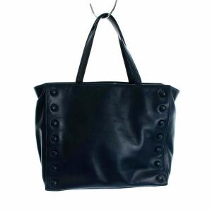 CELINE ヴィンテージ ハンドバッグ レザー ネイビー