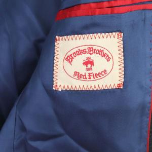 Brooks Brothers RED FLEECE MARZOTTO生地テーラードジャケット 36SH ネイビー