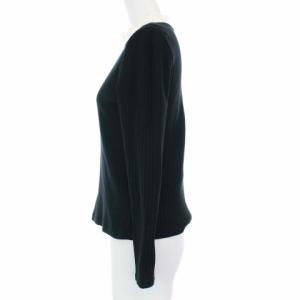 franche lippée 襟フリルニットセーター M ブラック