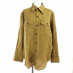 HELLO 2019年製 HAMPTON SHIRT NIDOM 長袖シャツXS 茶