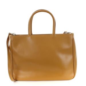 FURLA トートバッグ ショルダーバッグ 2WAY ストラップ付き レザー ブラウン