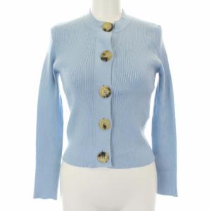 18SS リブニットカーディガン 00 ライトブルー 