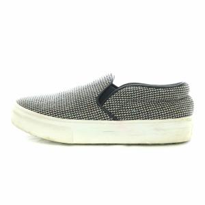 CELINE フィービー期 スリッポン フラットシューズ スニーカー 36 23.0cm 紺 白 