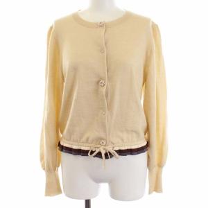 2019年製 パールボタンニットカーディガン ベージュ