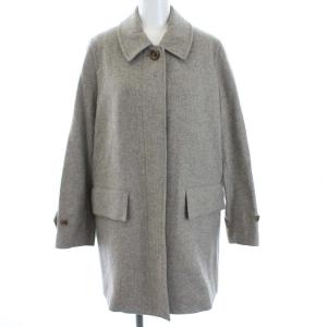 ステンカラーコート ウール ミドル丈 アウター 0 S グレー