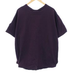 REMI RELIEF 変形デザイン半袖Tシャツ L パープル