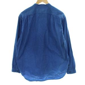 BLUE BLUE JAPAN ARIGATO バンドカラーシャツ 3 ブルー