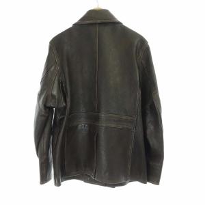 RRL レザー Pコート ゴートスキン 13スターボタン XL ブラウン