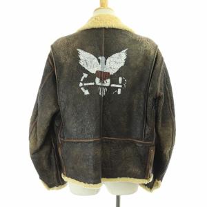 RRL D-3 Shearling Flight Jacket ムートンフライトジャケット ブラウン