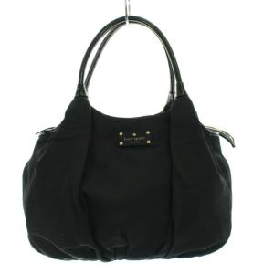 ナイロンパテントレザートートバッグ ブラック