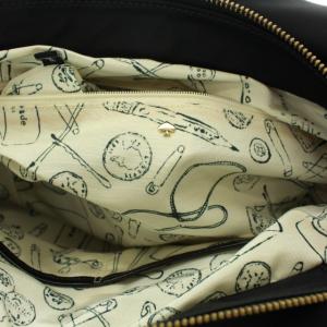 kate spade new york ナイロンパテントレザートートバッグ ブラック