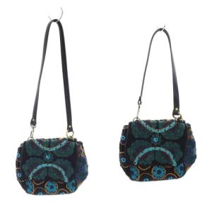 JAMIN PUECH ショルダーバッグ ハンドバッグ トート 2way 刺繍 黒 ブラック