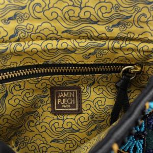 JAMIN PUECH ショルダーバッグ ハンドバッグ トート 2way 刺繍 黒 ブラック