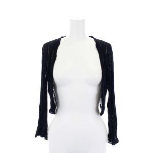 ニットカーディガン 34 ブラック