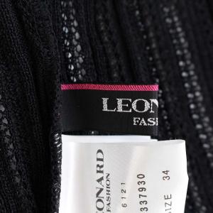 LEONARD ニットカーディガン 34 ブラック