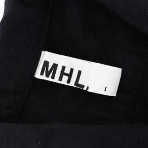 MHL. ウールコットンシャツワンピース 1 ブラック