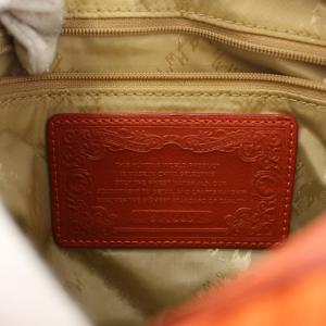HUNTING WORLD ショルダーバッグ レザー ナイロン 切替 オレンジ