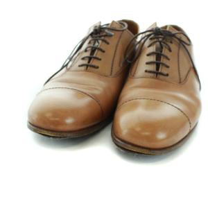 MARGARET HOWELL レースアップ ドレスシューズ ストレートチップ イタリア製 レザー 36 23cm 茶 ブラウン