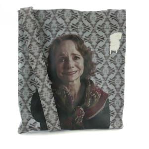 JUN TAKAHASHI 19AW ショルダーバッグ ビーズ 転写プリント グレー