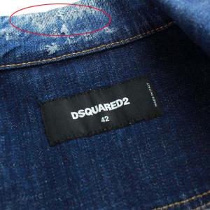 DSQUARED2 20SS Dark Orange Macchia Dan Denim Jacket デニムジャケット