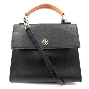 ロゴレザーミニショルダーバッグ ブラック