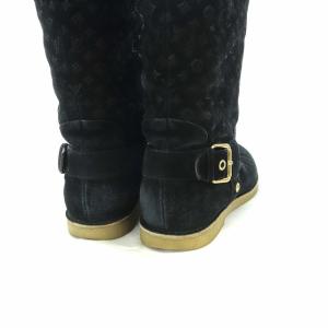 LOUIS VUITTON モノグラム ムートンブーツ 24cm ブラック