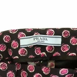 PRADA ヴァージンウールスラックスパンツ 38 ブラック