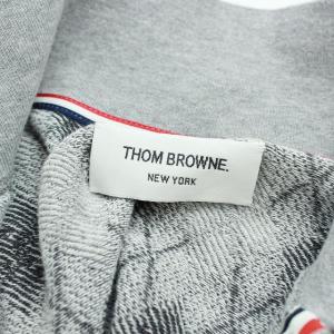 THOM BROWNE ポロシャツ 長袖 アーガイル トリコロール L グレー