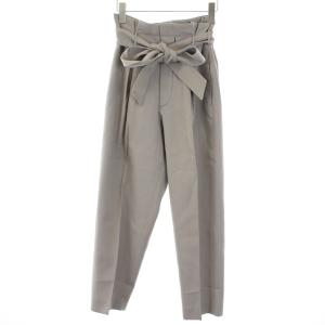 20年 コットンタックベルトパンツ グレー