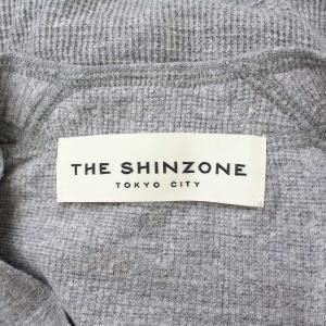 Shinzone コットンアンデスワッフルカーディガン ニット 長袖 F グレー