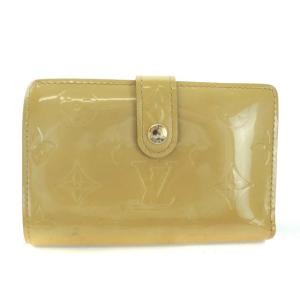 ポルトモネ ビエ ヴィエノワ 二つ折り財布 がま口 ヴェルニ ノワゼットベージュ M91361