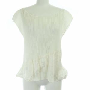 イッセイミヤケ カットソー ブラウス 半袖 4 XL ホワイト