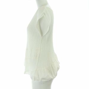 PLEATS PLEASE ISSEY MIYAKE イッセイミヤケ カットソー ブラウス 半袖 4 XL ホワイト