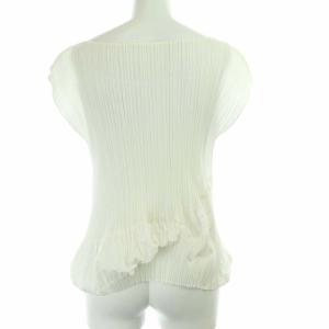 PLEATS PLEASE ISSEY MIYAKE イッセイミヤケ カットソー ブラウス 半袖 4 XL ホワイト